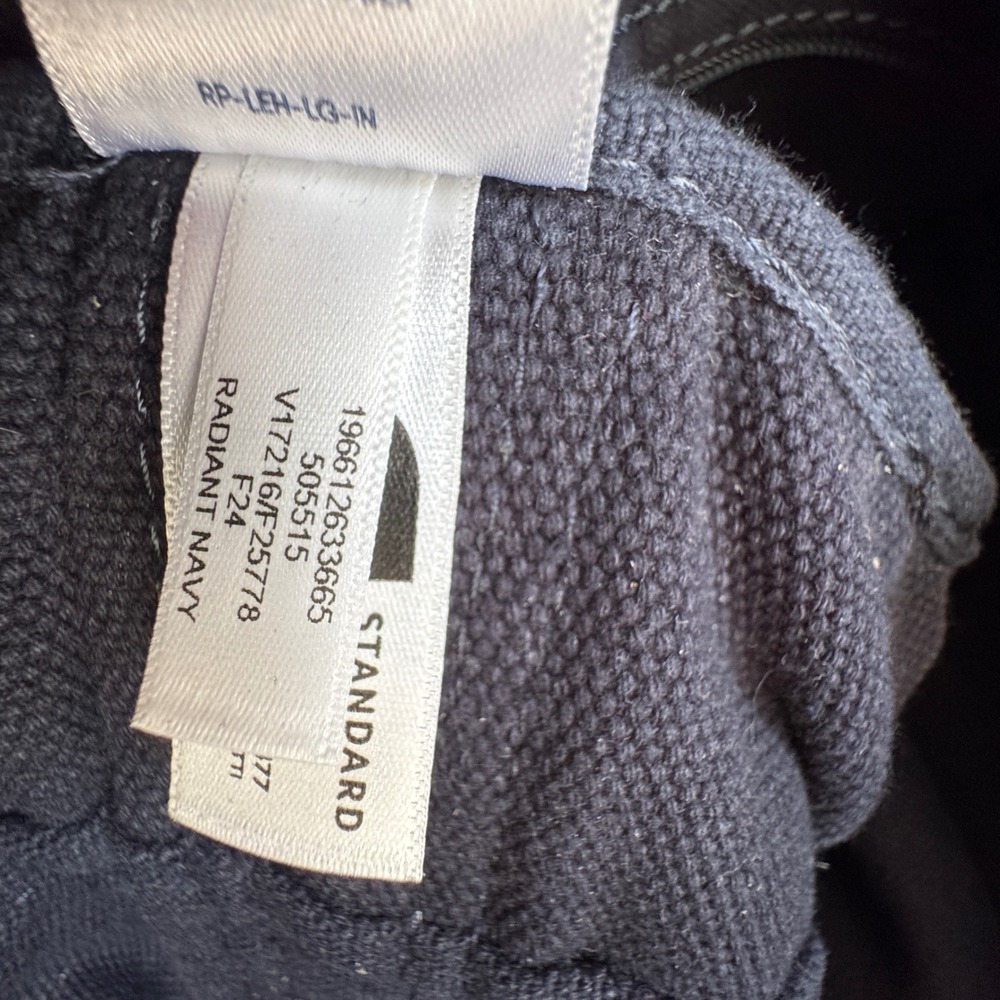 Lands End Canvas Zip Top Carry All Tote Bag Radiant Navy Blue 505515 - Picture 7 of 8